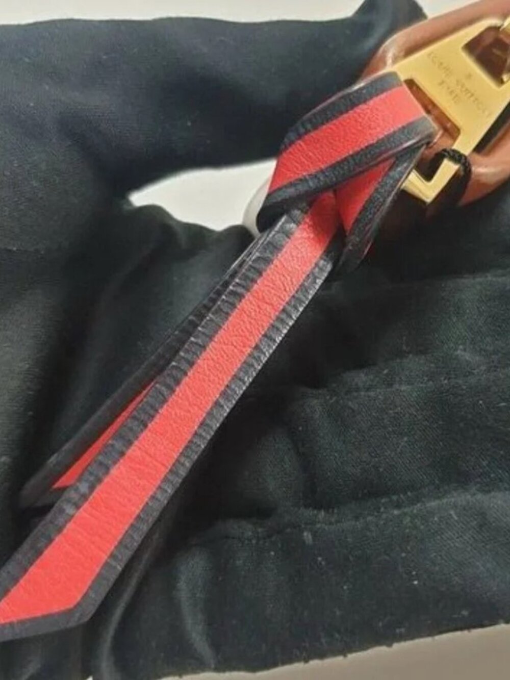 LOUIS VUITTON Pochette Tuileries Monogram Caramel Rouge - Picture 10 of 12